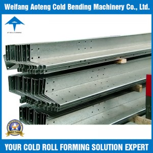 Solid carport beam roll forming machine