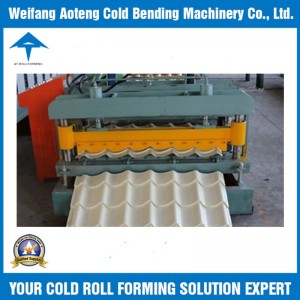 Colored Glazed Corrugated roofing sheet forming machine